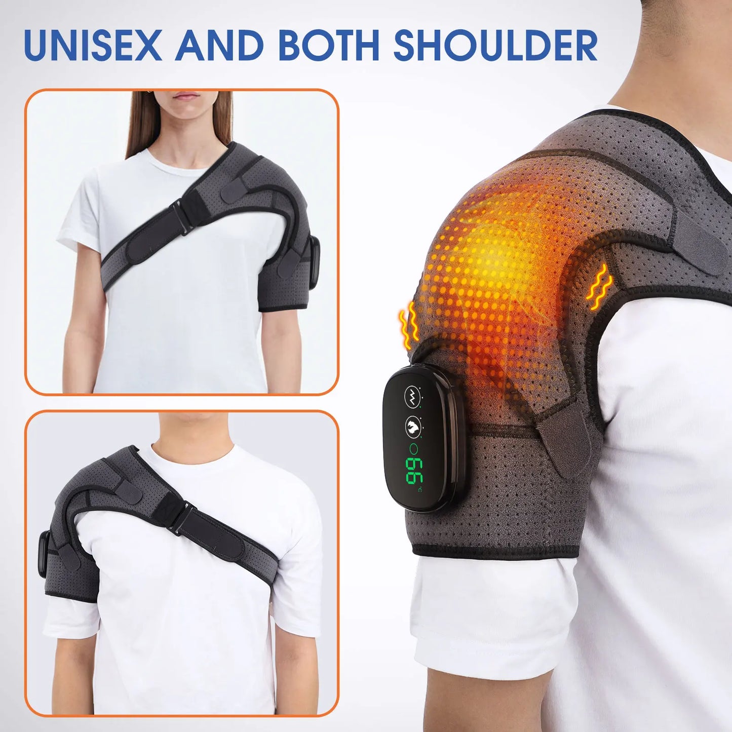 ThermoFlex Pro shoulder brace heat therapy in use