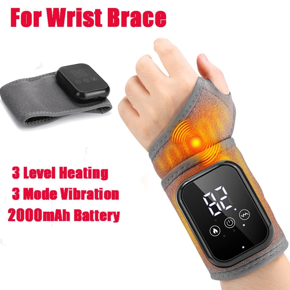 Heated wrist brace packaging and box contents