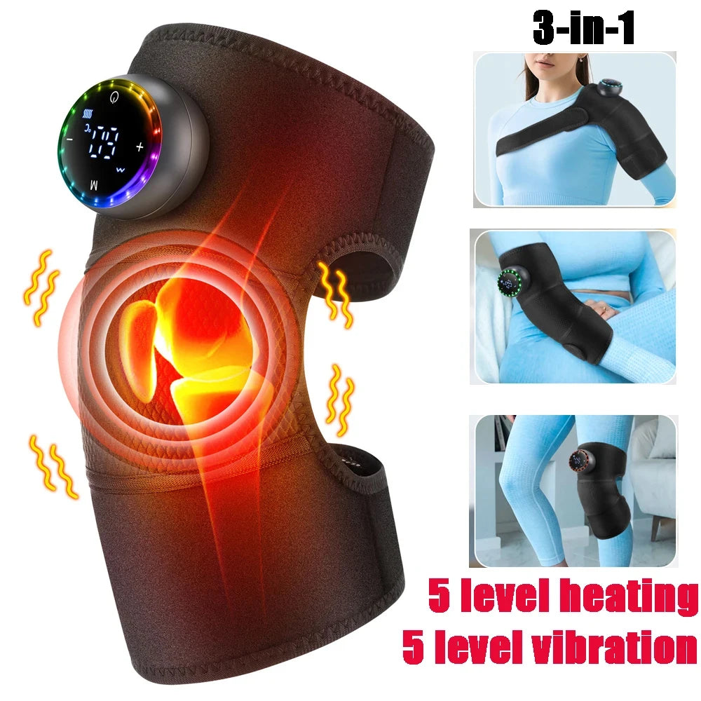 Heated knee brace 4000mAh battery and charging port