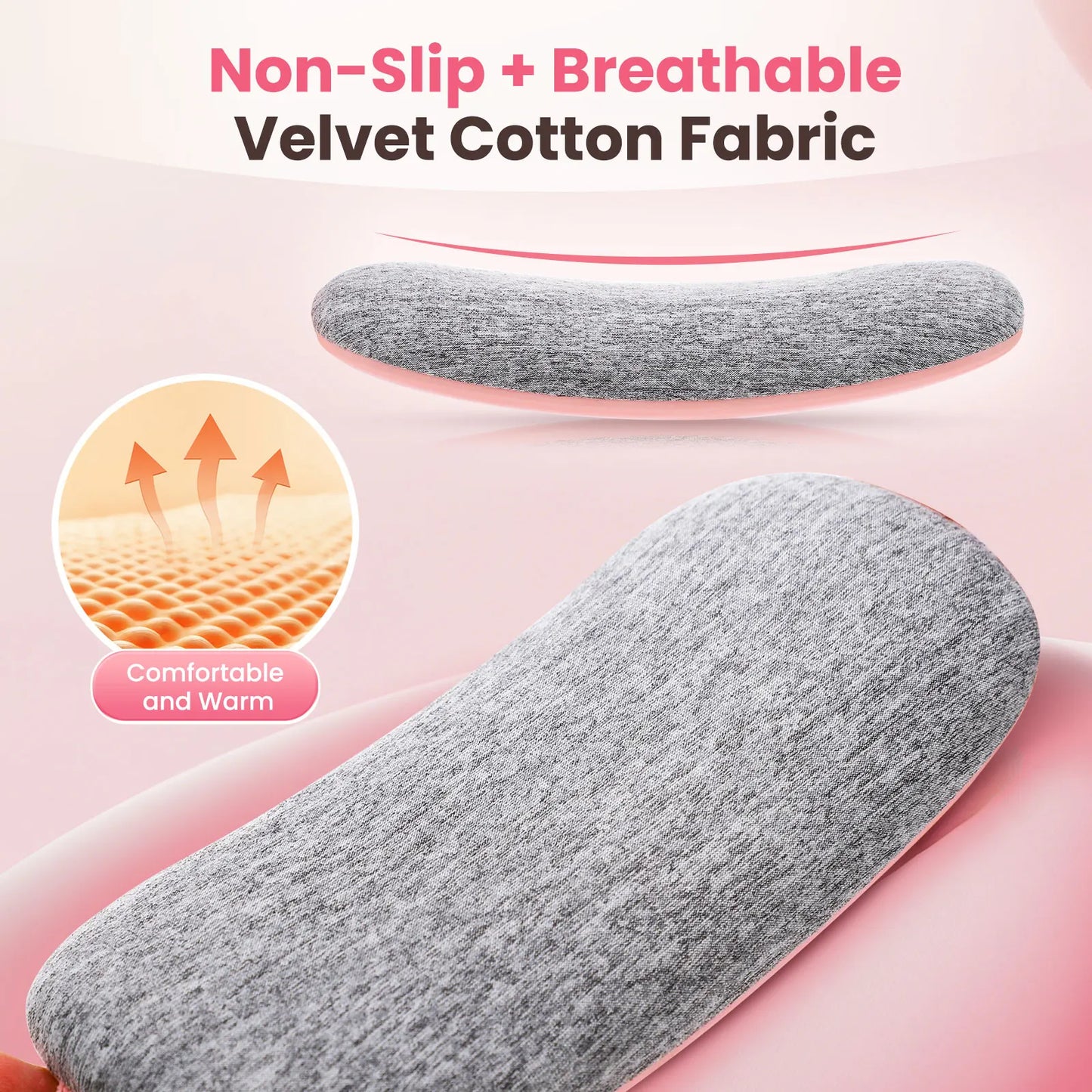 Heated waist warming belt adjustable heat control panel close-up