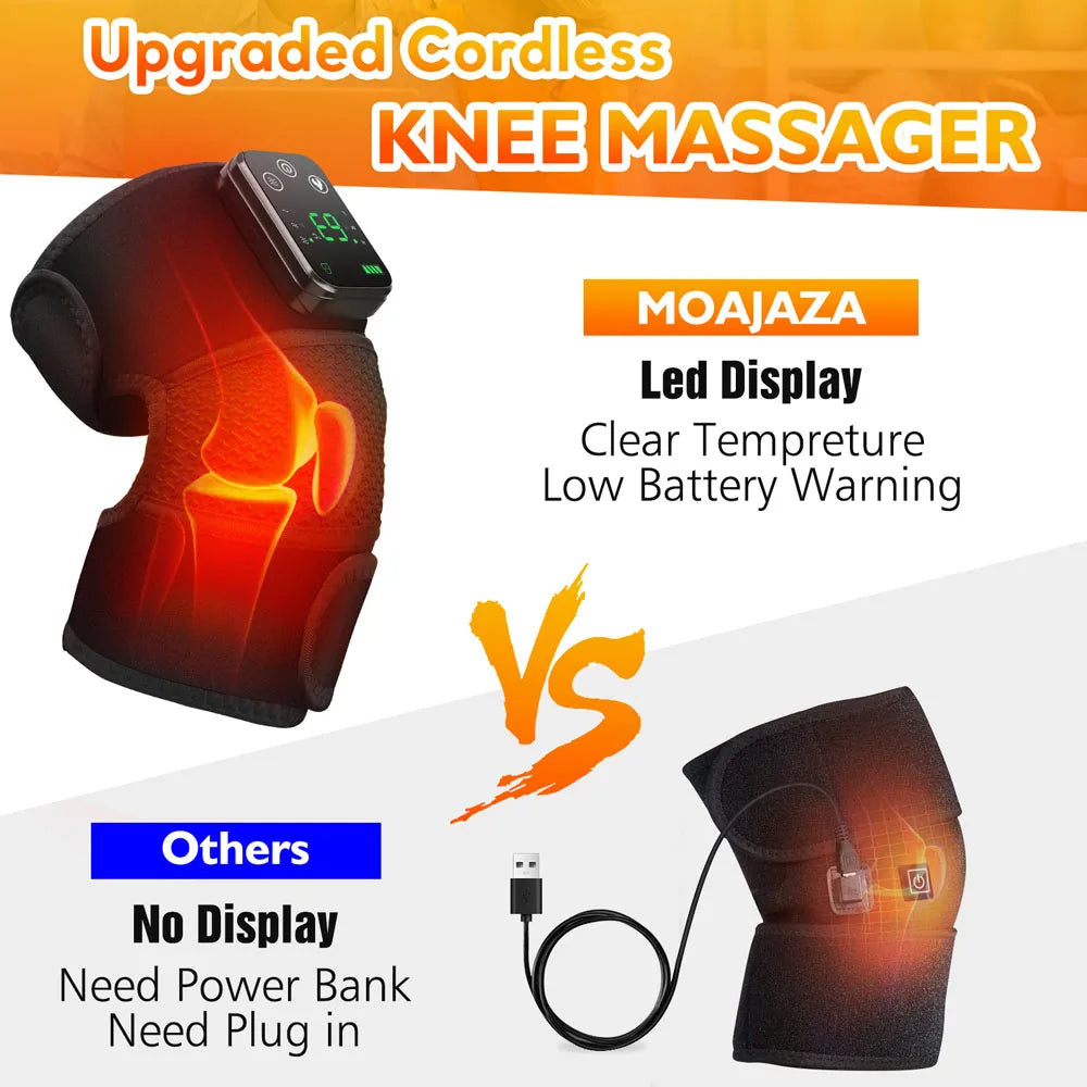 Heated knee brace 2 Pack bundle shown together