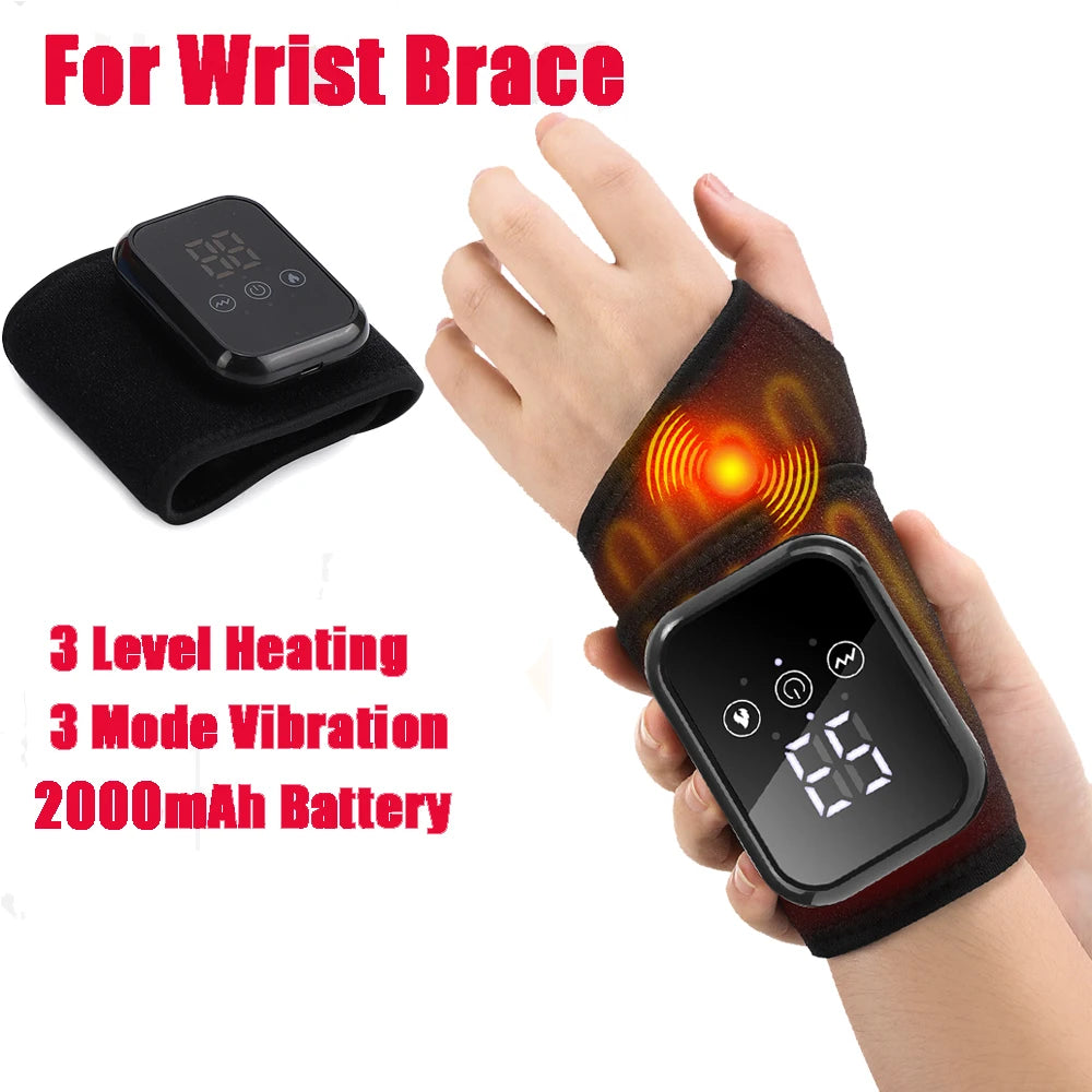 Heated ankle wrist brace packaging and box contents