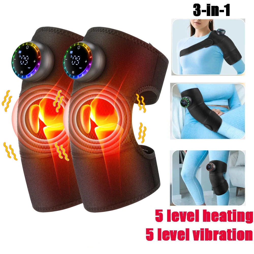 Heated knee brace short strap 30cm adjustable fit